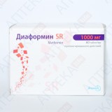 ДИАФОРМИН® SR таблетки прол./д. по 1000 мг №60 (10х6)
