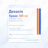 ДЕПАКИН ХРОНО® 300 МГ таблетки, п/о, прол./д., по 300 мг №100 (50х2) в конт.