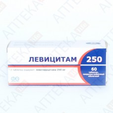 ЛЕВИЦИТАМ 250 таблетки, п/плен. обол., по 250 мг №60 (10х6)
