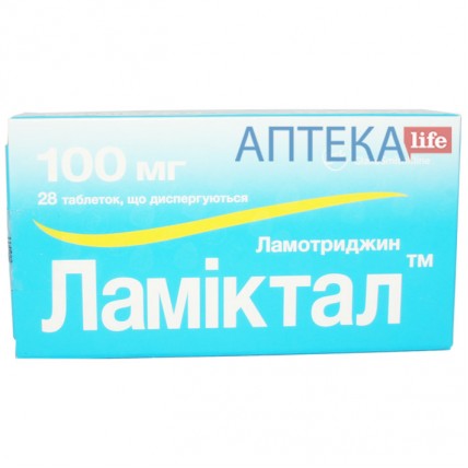 ЛАМИКТАЛ™ таблетки, дисперг. по 100 мг №28 (14х2)