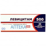 ЛЕВИЦИТАМ 500 таблетки, п/плен. обол., по 500 мг №60 (10х6)