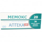 МЕМОКС 20 таблетки, п/плен. обол., по 20 мг №30 (10х3)