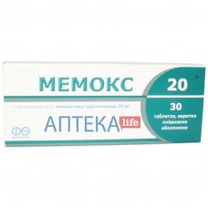 МЕМОКС 20 таблетки, п/плен. обол., по 20 мг №30 (10х3)