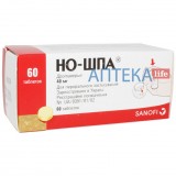 НО-ШПА® таблетки по 40 мг №60 в доз. конт.