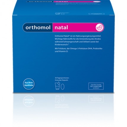 Ортомол Orthomol Natal (гранулы) - нутритивной поддержки для мамы и малыша (30 дней)