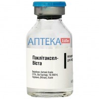 ПАКЛИТАКСЕЛ-ВИСТА концентрат для р-ра д/инф., 6 мг/мл по 25 мл (150 мг) во флак. №1