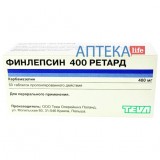 ФИНЛЕПСИН® 400 РЕТАРД таблетки прол./д. по 400 мг №50 (10х5)