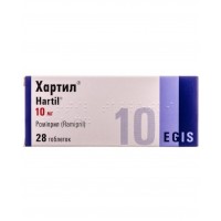 ХАРТИЛ® таблетки по 10 мг №28 (7х4)