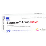 ЕСЦИТАМ АСІНО табл. в/пл.обол. 20мг №60 (10х6)