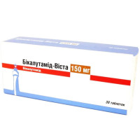 БІКАЛУТАМІД-ВІСТА табл. в/пл.обол. 150мг №30 (10х3)