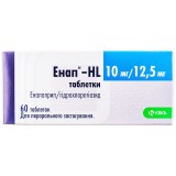 ЭНАП®-HL таблетки по 10 мг/12,5 мг №60 (10х6)