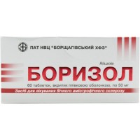 Боризол таблетки, в/плів. обол. по 50 мг №60 (10х6)