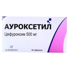 АУРОКСЕТИЛ таблетки по 500 мг №10 в бліс.