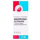 БИСОПРОЛОЛ-АСТРАФАРМ таблетки по 10 мг №30 (10х3)