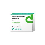 КЛАРИТРОМИЦИН-ДАРНИЦА таблетки, п/о, по 500 мг №14 (7х2)
