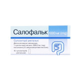 САЛОФАЛЬК суппозитории рект. по 1000 мг №10 (5х2) в стрип.