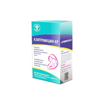 Азитроміцин-КР порошок д/ор. сусп. гран. 200 мг/5 мл по 30 мл (25.4 г) у бан.