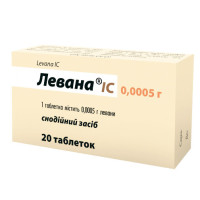 ЛЕВАНА IC табл. 0.5мг №20 (10х2)