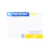 Рексетин таблетки, в/плів. обол. по 20 мг №30 (10х3)