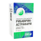 РИБАВИРИН-АСТРАФАРМ капсулы по 200 мг №60 (10х6)