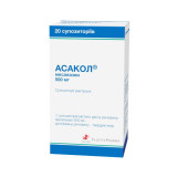 Асакол супозиторії рект. по 500 мг №20 (5х4)