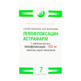 ЛЕВОФЛОКСАЦИН-АСТРАФАРМ таблетки, п/о, по 500 мг №7 (7х1)