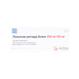 ЛЕВОКОМ РЕТАРД АСІНО табл. прол./д. 200мг/50мг №100 (10х10)