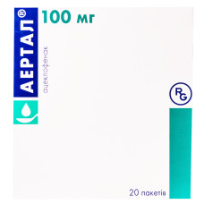 АЕРТАЛ порошок  д/ор. сусп. 100мг пак. №20