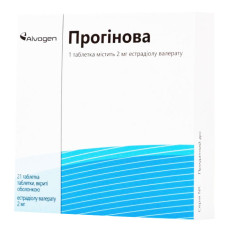 ПРОГИНОВА таблетки, п/о, по 2 мг №21 (21х1)