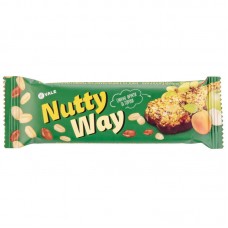 Батончик-мюслі Nutty Way віт.горіх. 40г з фрук.част.глаз.конд.глаз.зелен.