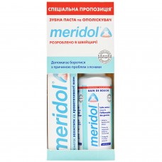 MERIDOL зубна паста 75мл + MERIDOL ополіскувач 100мл