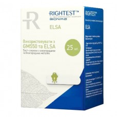 Тест-смужки д/визн. глюкози Rightest ELSA №25
