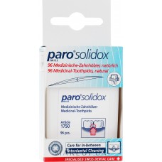 PARO SOLIDOX Медицинские двусторонние зубочистки, 96 шт.