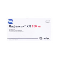 Лафаксин XR табл.пролонг.дії 150мг №28 (14х2) бліст.в уп.