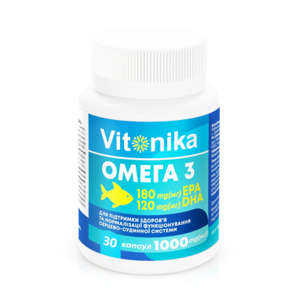 VITONIKA ОМЕГА-3 180 EPA/120 DHA 1000 мг капсули №30