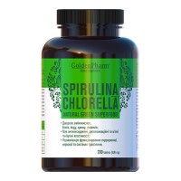 Спіруліна+Хлорелла (Spirulina+Chlorella) табл. №200 