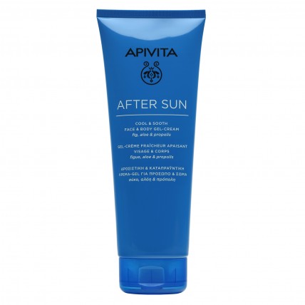 APIVITA AFTER SUN Охлаждающий и успокаивающий гель-крем для лица и тела после солнца 200 мл