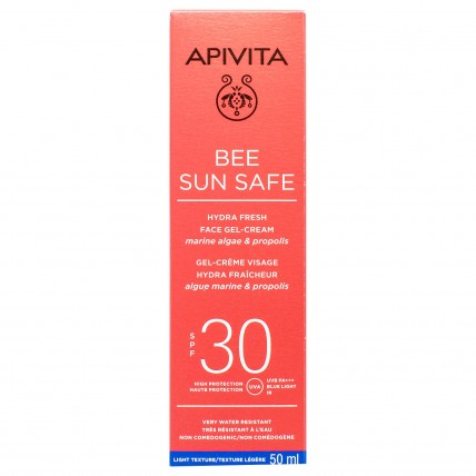 APIVITA BEE SUN SAFE Солнцезащитный гель-крем для лица SPF30 50 мл