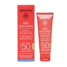 APIVITA BEE SUN SAFE Солнцезащитный гель-крем для лица SPF50 с оттенком 50 мл