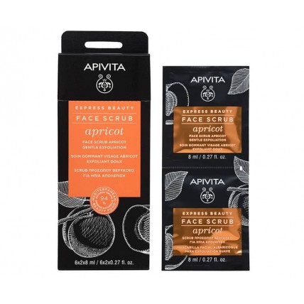 APIVITA EXPRESS BEAUTY Скраб для лица с абрикосом 