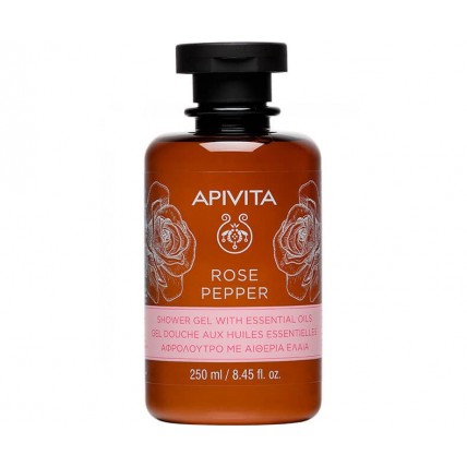 APIVITA ROSE PEPPER Гель для душа с эфирными маслами 250 мл