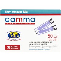 Тест-смужки GAMMA DM до глюкометра №50