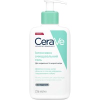 CeraVe гель інтенсивно очищуючий для нормальної і жирної шкіри обличчя і тіла, 236 мл