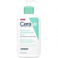 CeraVe гель інтенсивно очищуючий для нормальної і жирної шкіри обличчя і тіла, 236 мл