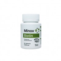 МИНОКС добавка диетическая MinoX Biotin - витамины для роста волос таблетки №60
