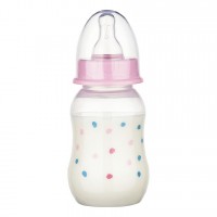 Пляшечка Baby-Nova пластикова 130 мл рожева (45010-1)