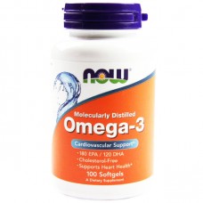 NOW ОМЕГА-3 1000 мг в мягких капсулах №100 (НАУ)