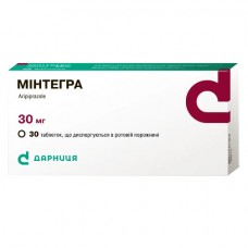 МІНТЕГРА таблетки, дисперг. в рот. порож. по 30 мг №30 (10х3)