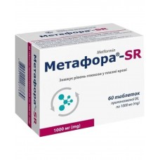 МЕТАФОРА-SR таблетки прол./д. по 1000 мг №60 (10х6)