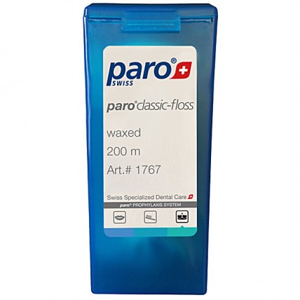 PARO CLASSIC-FLOSS Зубна нитка, вощена, 200 м